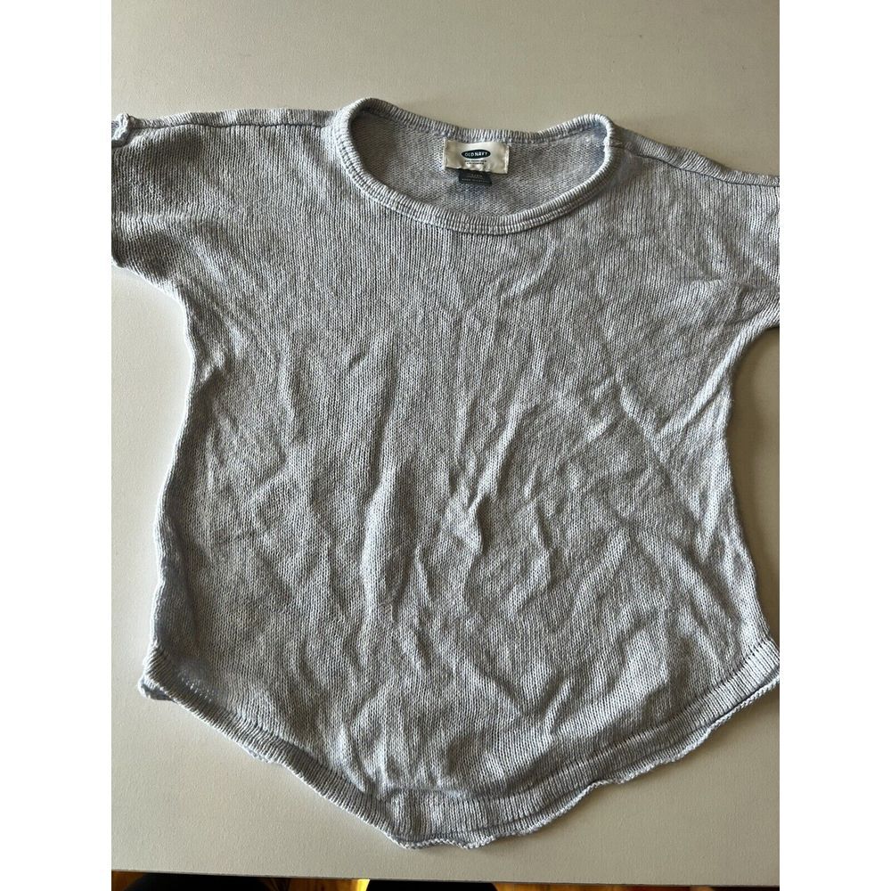 OLD NAVY Girls Kids Size 5 XS Xsmall Shirt Top Sweater Long Sleeve‎ Light Blue